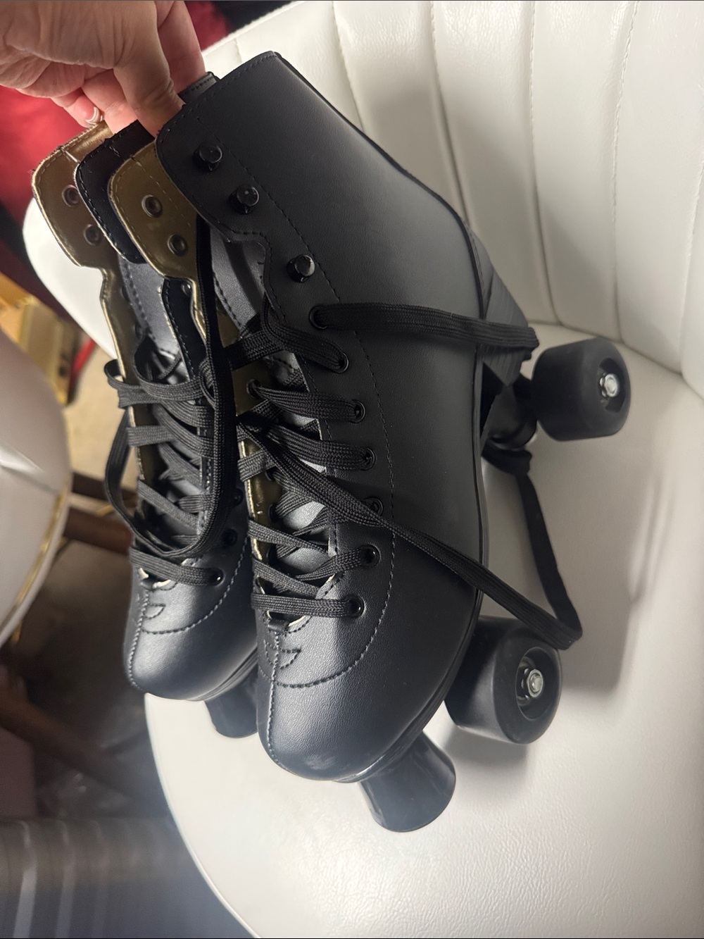 Classic Black Quad Roller Skates